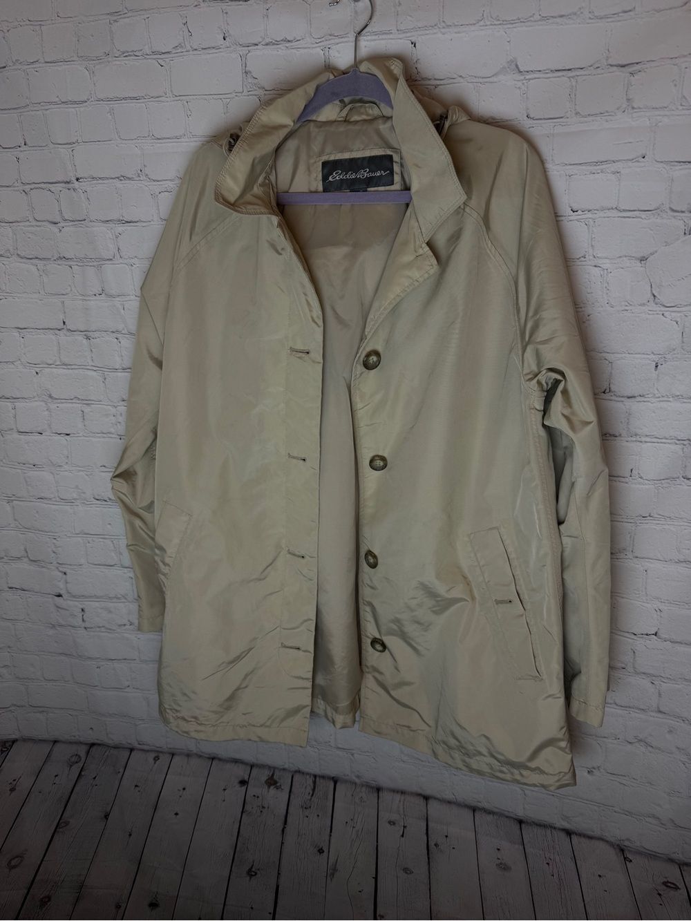 Eddie Bauer Men's Light Beige Casual Jacket XL Unisex
